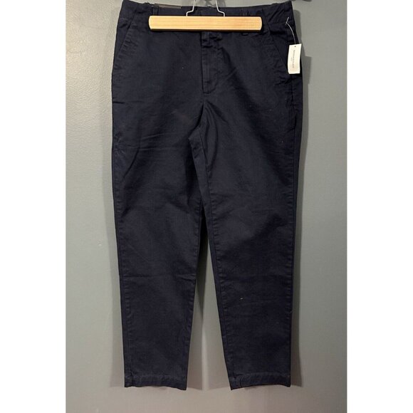 $70 NWT Banana Republic Authentic Chino Slim Fit Mid Rise Blue Pants Size 4 - Picture 1 of 7